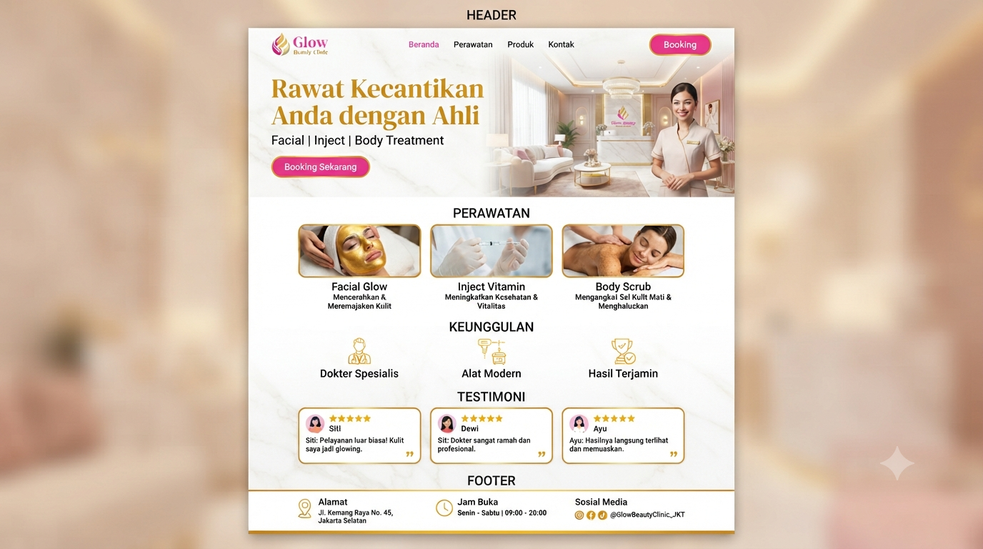 Website Klinik Kecantikan